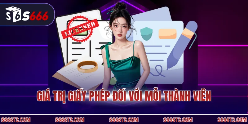 Giá trị giấy phép đối với mỗi thành viên